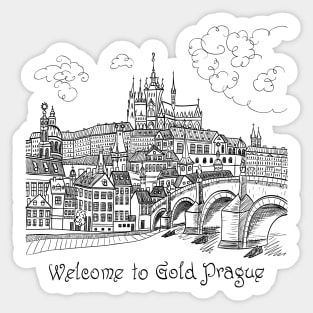 Prague Castle Sticker